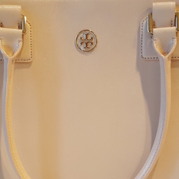 Tory Burch Robinson Large Dark Sahara Tote NWT - Picture 5 of 10
